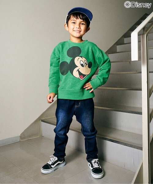 F.O.KIDS（エフオーキッズ）の「【ディズニーキャラクター】ミッキー＆フレンズ / トレーナー（スウェット・キッズ・グリーン/レッド/ベージュ/ネイビー・80/90/100/110/120/130/140/150/160）」の15枚目の写真