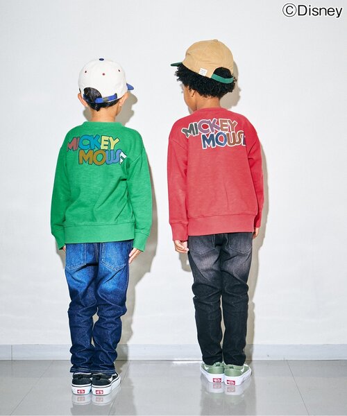 F.O.KIDS（エフオーキッズ）の「【ディズニーキャラクター】ミッキー＆フレンズ / トレーナー（スウェット・キッズ・グリーン/レッド/ベージュ/ネイビー・80/90/100/110/120/130/140/150/160）」の14枚目の写真
