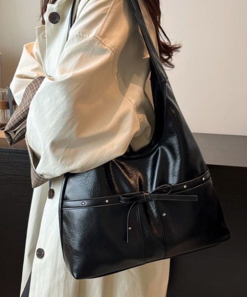 mebole（メボレ）の「リボンレトロショルダーバッグ（ショルダーバッグ・レディース・ブラック/ブラウン・FREE）」の12枚目の写真