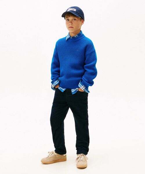 TOMMY HILFIGER(トミーヒルフィガー)の「BOYS コーデュロイスケーターパンツ(チノパンツ・キッズ・ネイビー/ブラウン系その他・150cm/160cm/140cm/130cm)」の6枚目の写真