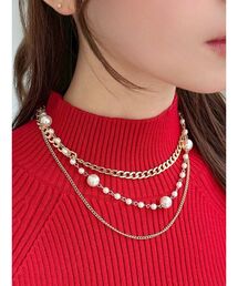 RESEXXY | 多連チェーンネックレス(ピアス（両耳用）)