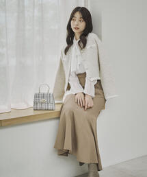 PROPORTION BODY DRESSING | ファンシーツイード風ニットカーディガン / 1215274002(カーディガン/ボレロ)