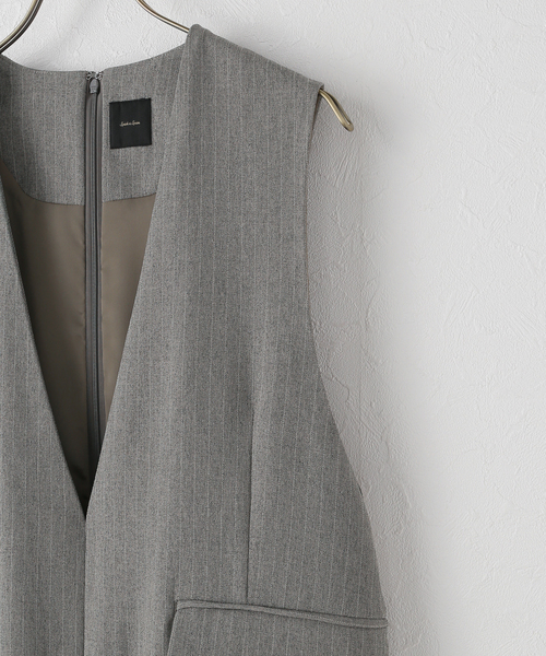 Spick & Span（スピックアンドスパン）の「ダブルクロスVネックワンピース（ワンピース・レディース・ブラック/その他6・36/38）」の19枚目の写真