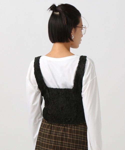 BAYFLOW（ベイフロー）の「モールビスチェ（その他トップス・レディース・ベージュ/ブラック・FREE）」の5枚目の写真