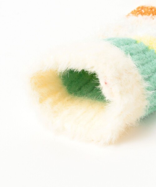 Ray BEAMS（レイビームス）の「ミックス ニット グローブ（手袋・レディース・レッド/ブルー・ONE SIZE）」の7枚目の写真