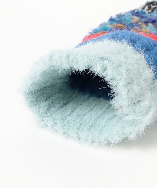 Ray BEAMS（レイビームス）の「ミックス ニット グローブ（手袋・レディース・レッド/ブルー・ONE SIZE）」の11枚目の写真