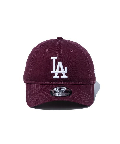 NEW ERA（ニューエラ）の「【NEW ERA】 9TWENTY ロサンゼルス・ドジャース ウォッシュドコットン マルーン × ホワイト（キャップ・メンズ・マルーン・M/L）」の2枚目の写真