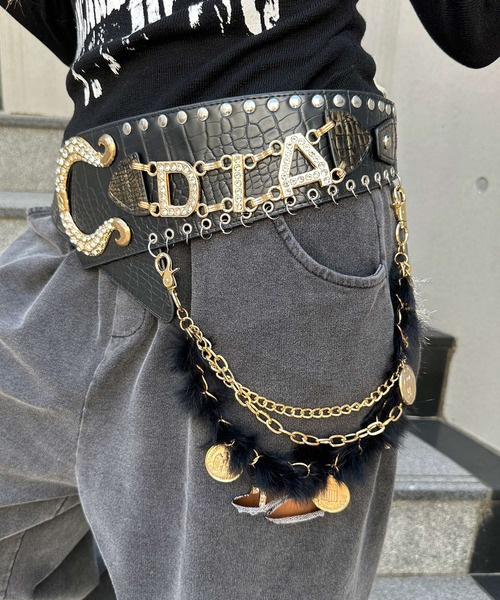 d.i.a. オメガバックルチェーンベルト オメガバックルチェーンベルト（ベルト）｜d.i.a.（ダイヤ）の