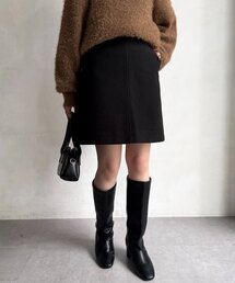 Chez toi（シェトワ）の「リベット付きメルトンミディスカート（スカート・レディース）」