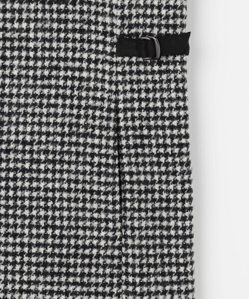 ウールシルク ハウンドトゥース ジャンパースカート（スカート）｜J