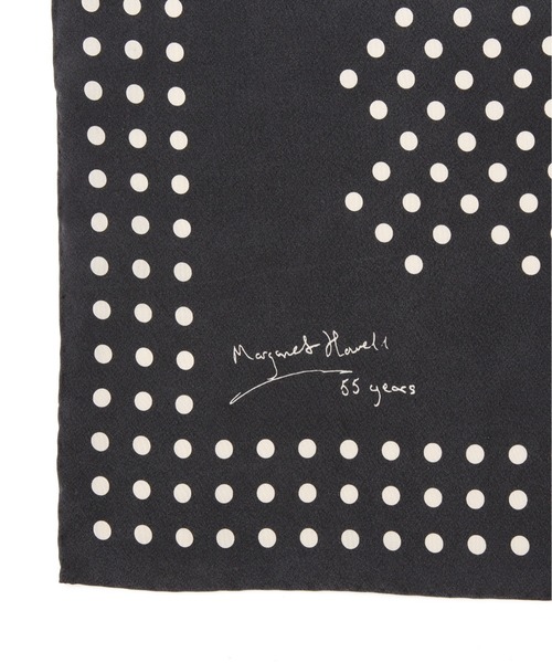 マーガレットハウエル ドットストール ARCHIVE POLKA DOT SCARF