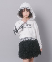 【CHIPIE/シピ】レースリボンラインフーディー