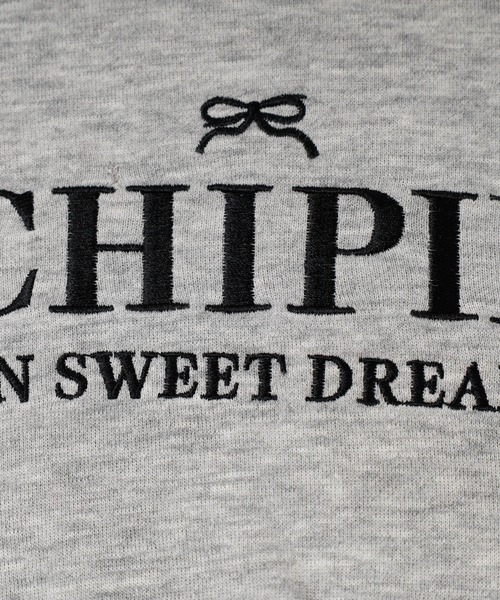 URBAN CHERRY(アーバンチェリー)の「【CHIPIE/シピ】レースリボンラインフーディー(スウェット・キッズ・ホワイト/ブラック/グレー・140cm/130cm/120cm/110cm/150cm)」の7枚目の写真