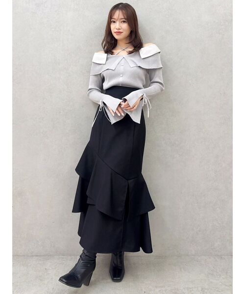 dazzlin バックレースアップアシメマーメイドスカート バックレースアップアシメマーメイドスカート（スカート