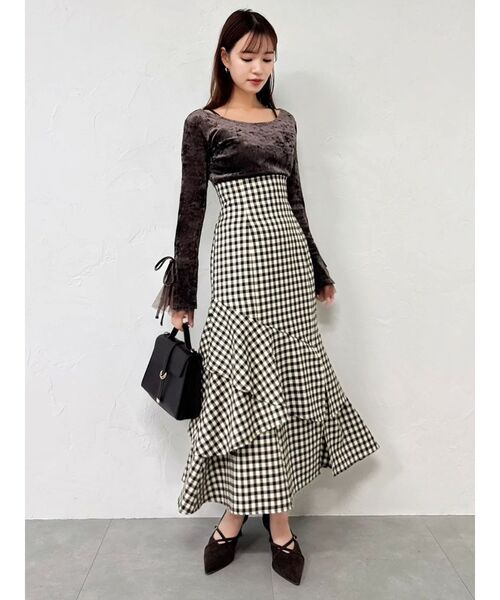 dazzlin バックレースアップアシメマーメイドスカート バックレースアップアシメマーメイドスカート（スカート