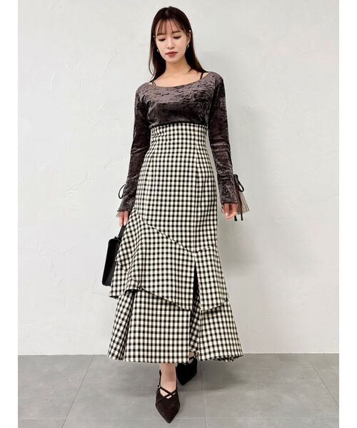 dazzlin（ダズリン）の「バックレースアップアシメマーメイドスカート（スカート・レディース・その他1/ブラウン/アイボリー/ブラック・SMALL/MEDIUM）」の11枚目の写真