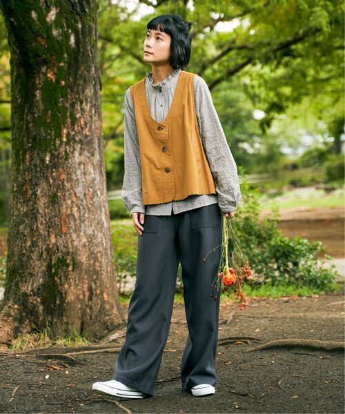 LBC(エルビーシー)の「ベーカーワイドストレートパンツ(その他パンツ・レディース・カーキ/チャコール/ブラウン・M/L)」の19枚目の写真