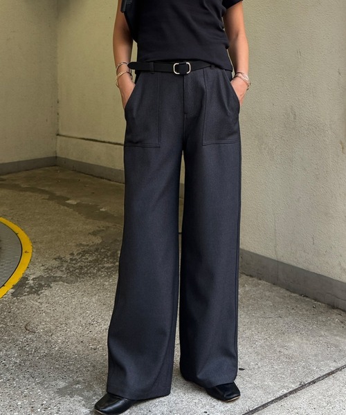 LBC（エルビーシー）の「ベーカーワイドストレートパンツ（その他パンツ・レディース・カーキ/チャコール/ブラウン・M/L）」の13枚目の写真