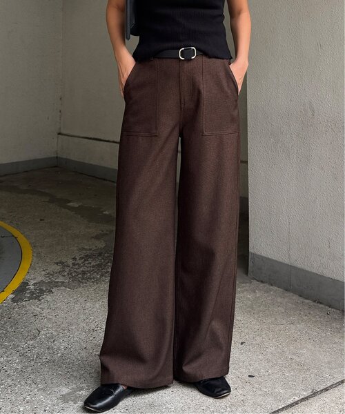 LBC（エルビーシー）の「ベーカーワイドストレートパンツ（その他パンツ・レディース・カーキ/チャコール/ブラウン・M/L）」の14枚目の写真