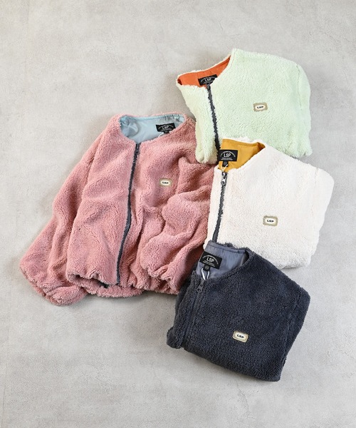 Life Support Products（ライフサポートプロダクツ）の「ボアバルーンジャケット（その他アウター・キッズ・ライトグリーン/ピンク/チャコール/オフホワイト・100/140/130/110/95/90/120/80/150）」の5枚目の写真