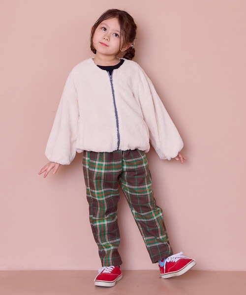 Life Support Products（ライフサポートプロダクツ）の「ボアバルーンジャケット（その他アウター・キッズ・ライトグリーン/ピンク/チャコール/オフホワイト・100/140/130/110/95/90/120/80/150）」の8枚目の写真