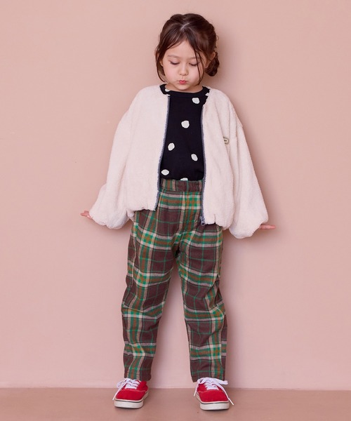 Life Support Products（ライフサポートプロダクツ）の「ボアバルーンジャケット（その他アウター・キッズ・ライトグリーン/ピンク/チャコール/オフホワイト・100/140/130/110/95/90/120/80/150）」の7枚目の写真