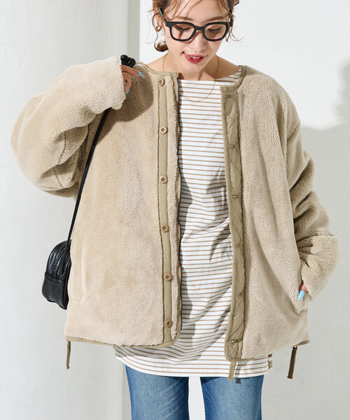 限定展開 TAION × FREAK'S STORE/タイオン 別注 リバーシブル ボア