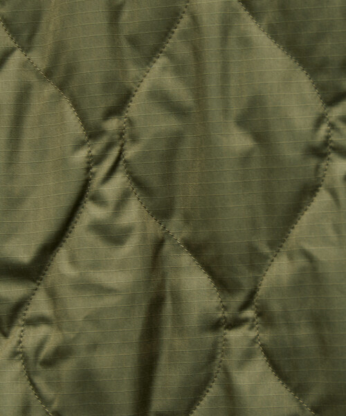 FREAK'S STORE（フリークスストア）の「限定展開 TAION × FREAK'S STORE/タイオン 別注 リバーシブル ボア キルティング ノーカラーダウン（ダウンジャケット/コート・レディース・オリーブ/ブラック/ベージュ・ﾌﾘ-）」の13枚目の写真