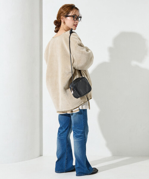 FREAK'S STORE（フリークスストア）の「限定展開 TAION × FREAK'S STORE/タイオン 別注 リバーシブル ボア キルティング ノーカラーダウン（ダウンジャケット/コート・レディース・オリーブ/ブラック/ベージュ・ﾌﾘ-）」の20枚目の写真