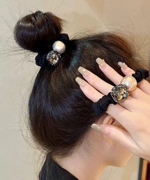 NO WAY（ノーウェイ）の「/Bz/ストーン＆パールヘアゴム/ヘアアクセ(RZ)（ヘアゴム）」