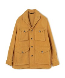 テーラードジャケット（イエロー/黄色系・ウール・ニット