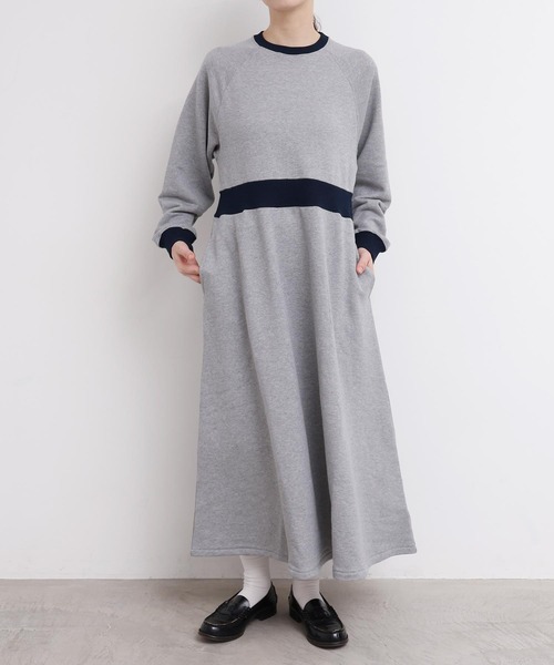 I am I in fact...（アイアムアイインファクト）の「SWEAT RIB flare onepiece（ワンピース・レディース・グレー/ブラック/ボルドー・FREE）」の3枚目の写真