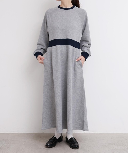 I am I in fact...（アイアムアイインファクト）の「SWEAT RIB flare onepiece（ワンピース・レディース・グレー/ブラック/ボルドー・FREE）」の15枚目の写真