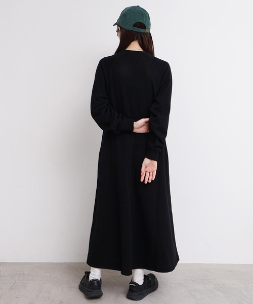 I am I in fact...（アイアムアイインファクト）の「SWEAT RIB flare onepiece（ワンピース・レディース・グレー/ブラック/ボルドー・FREE）」の18枚目の写真