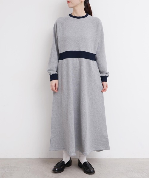 I am I in fact...（アイアムアイインファクト）の「SWEAT RIB flare onepiece（ワンピース・レディース・グレー/ブラック/ボルドー・FREE）」の5枚目の写真