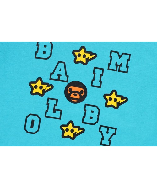 A BATHING APE(アベイシングエイプ)の「MILOGRAM STA LS TEE(Tシャツ/カットソー・キッズ・ホワイト/ブルー・130/120/110/140/100/90)」の6枚目の写真