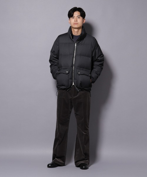 NANO universe(ナノユニバース)の「AIRコーデュロイ ライトフレアパンツ/STRETCH(セットアップ可)(スラックス・メンズ・グレー/ブラック/ライトベージュ/ダークブラウン・M/L/S)」の13枚目の写真