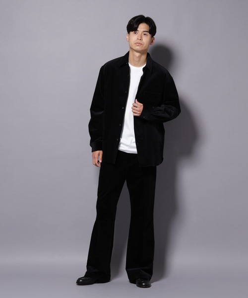 美品✨ナノユニバース セットアップ コーデュロイ ストレッチ ブラック