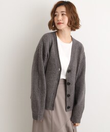 grove | ケーブルアクセント Vネックカーディガン(カーディガン/ボレロ)