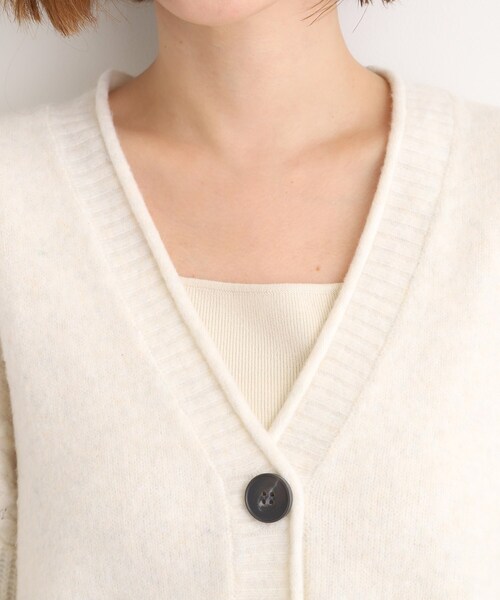 grove（グローブ）の「ケーブルアクセント Vネックカーディガン（カーディガン/ボレロ・レディース・アイボリー/グレー/チャコールグレー・02/03/01/04/05）」の21枚目の写真