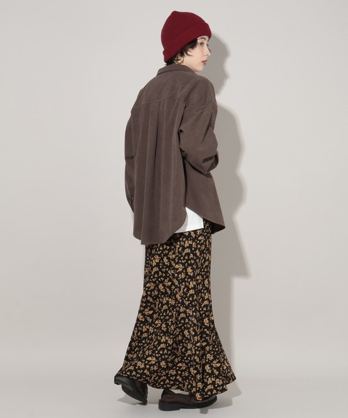 GEORGE'S(ジョージズ)の「フラワープリントスカート(スカート・レディース・ブラック/グリーン・SMALL/MEDIUM)」の6枚目の写真