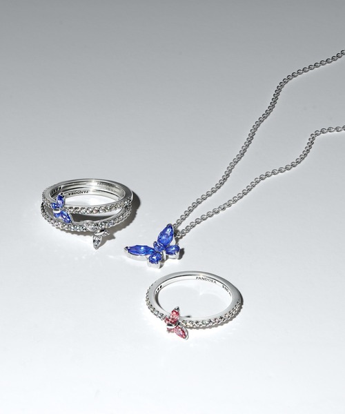 バタフライ ペンダント ネックレス（ネックレス）｜Pandora（パンドラ