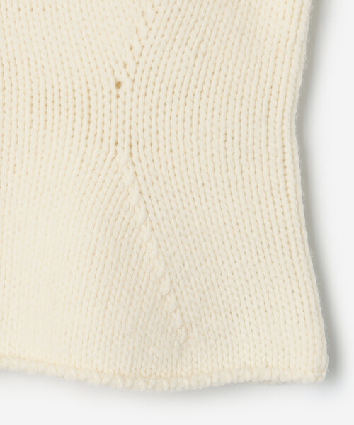 UNFIL（アンフィル）の「UNFIL | メリノウール チャンキーニットカーディガン WOMEN（カーディガン/ボレロ・レディース・パープル系その他/オフホワイト・1）」の11枚目の写真