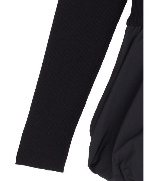 セール】BALLOON DETAIL KNIT DOCKING DRESS（ワンピース）｜Ameri
