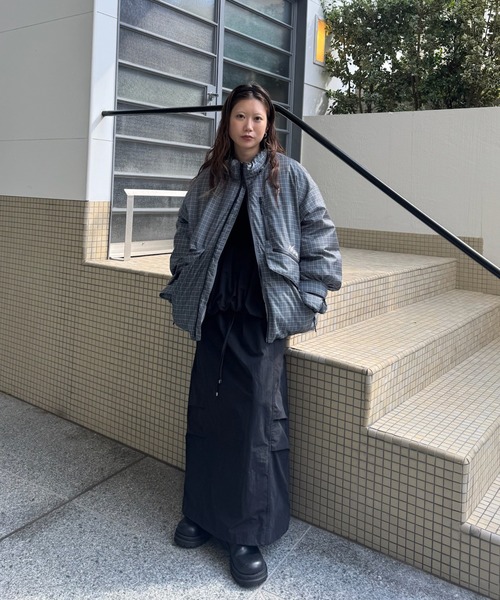 BALLOON DETAIL KNIT DOCKING DRESS（ワンピース）｜Ameri（アメリ）の