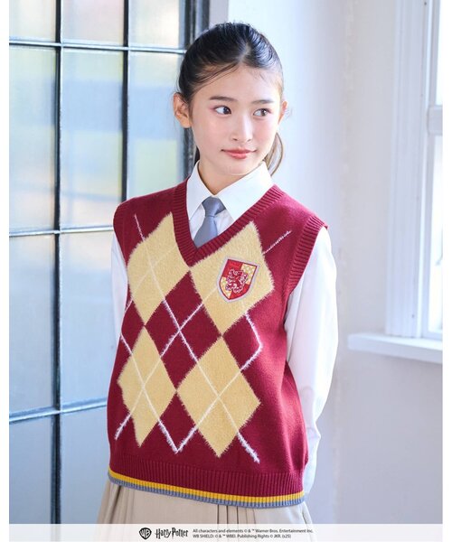 セール】【130cmあり】【Harry Potter】アーガイルニットベストセット