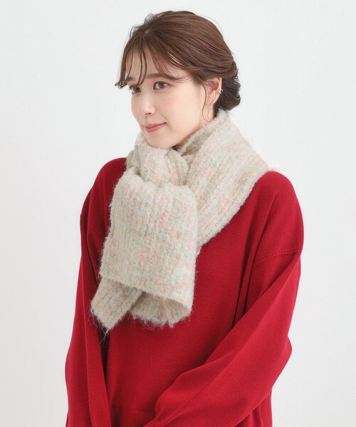 Mariela⭐︎サンローランストール　未使用　半値以下 セール】ミックス調マフラー（ストール/ショール）｜SHOO・LA・RUE