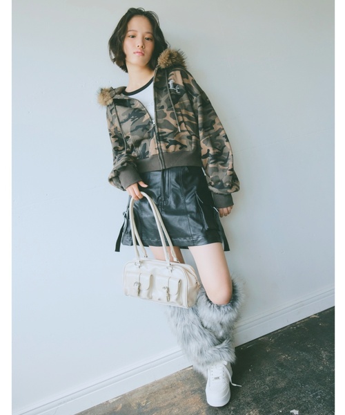 セール】【LTXC】【セット可】ファー2WAYZIPパーカ（パーカー