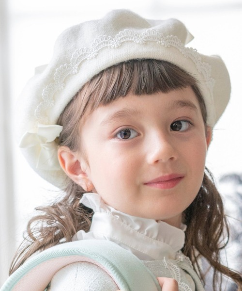 セール】リボンレースベレー帽（ハンチング/ベレー帽）｜Catherine