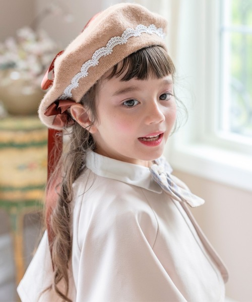 セール】リボンレースベレー帽（ハンチング/ベレー帽）｜Catherine